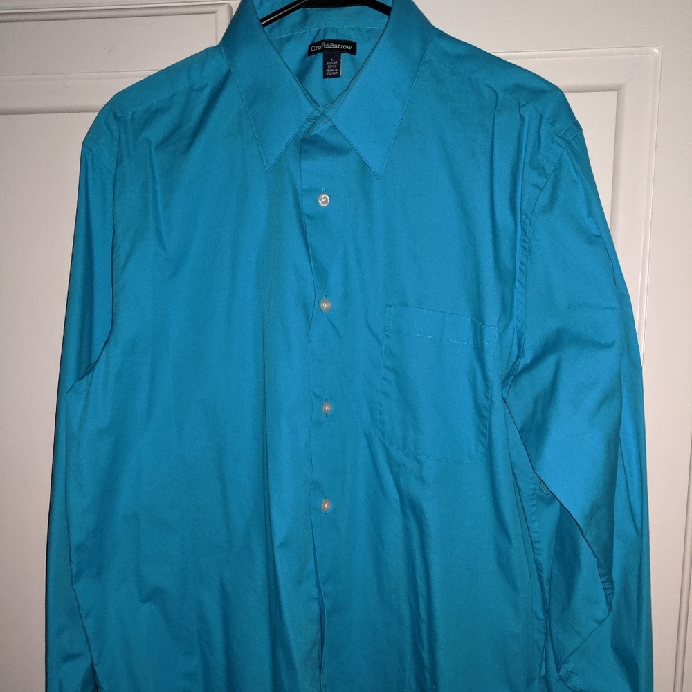 Men's blue dress shirt